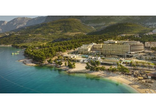 Hotel Aminess Bellevue Orebić Dalmacija Hrvatska letovanje pogled spreda odozgo