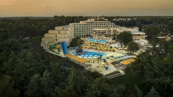 Hotel Valamar Parentino ex Zagreb Poreč Jadran more aerial view
