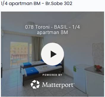 Kuća Basil 1/4 apartman BM - Br.Sobe 302
